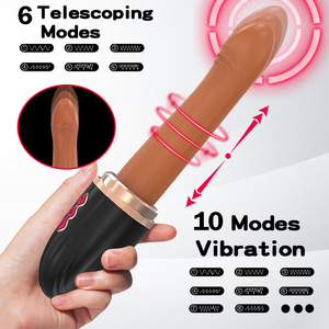 Fully Automatic Thrusting Electric Suction Cup Hands-Free Telescopic <b>Vibrating</b> Masturbator <b>Men</b> Women Adult Waterproof IPX6 - Product Image 3
