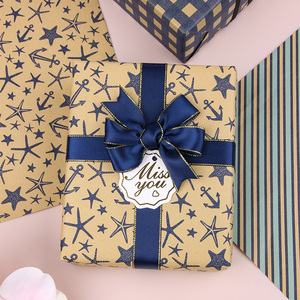 Wholesale 80g Birthday Reorganize the Lattice ArtPaper <b>Tissue</b> 43*300cm Gift Luxury Custom Packaging <b>Wrapping</b> <b>Paper</b> Roll - Product Image 6