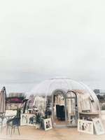 Tente dôme à bulles préfabriquée Shaneok Maisons en dôme en polycarbonate transparent de conception moderne maison de camping maison de glamping