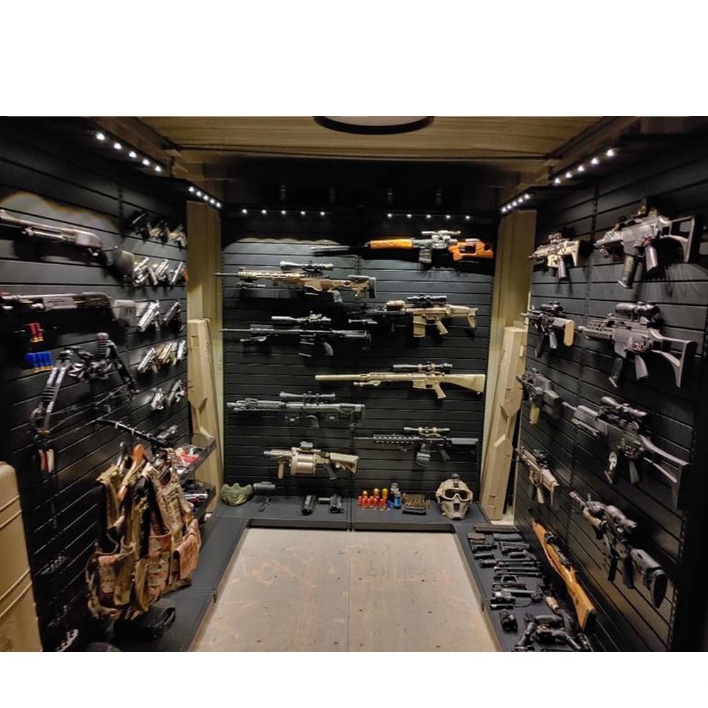 Современные выставочные настенные стеллажи для оружия для гаража