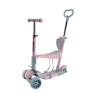 สกู๊ตเตอร์เด็กปรับระดับความสูงได้ สำหรับเด็กอายุ 2-4 ปี สีชมพู รุ่น YS-2007B - Product Image 1