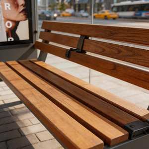 <span class=keywords><strong>Abri</strong></span> de bus moderne en acier galvanisé avec écran publicitaire LED numérique vertical – <span class=keywords><strong>Abri</strong></span> de transport urbain intelligent - Product Image 5