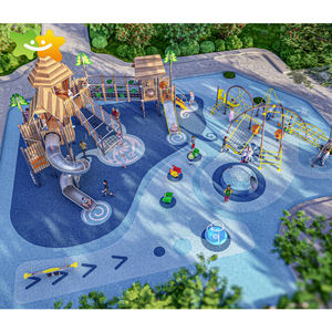 Outdoor-Spielgeräte für Kinderfamilien: Baumhaus aus Holz mit Rutsche - Product Image 1