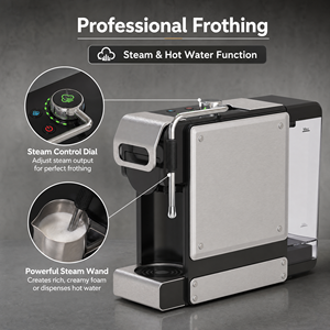 Cafetera Multi Cápsulas de 1L con Bomba de Agua Transparente Extraíble de 19 Bares y Varilla - Product Image 2