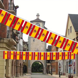 Khuyến Mại Xách Tay Treo Polyester 30Pcs 5.5*8.27Inch Tây Ban Nha Chuỗi Cờ, Nhỏ Mini Tây Ban Nha Cờ Bunting Biểu Ngữ - Product Image 3