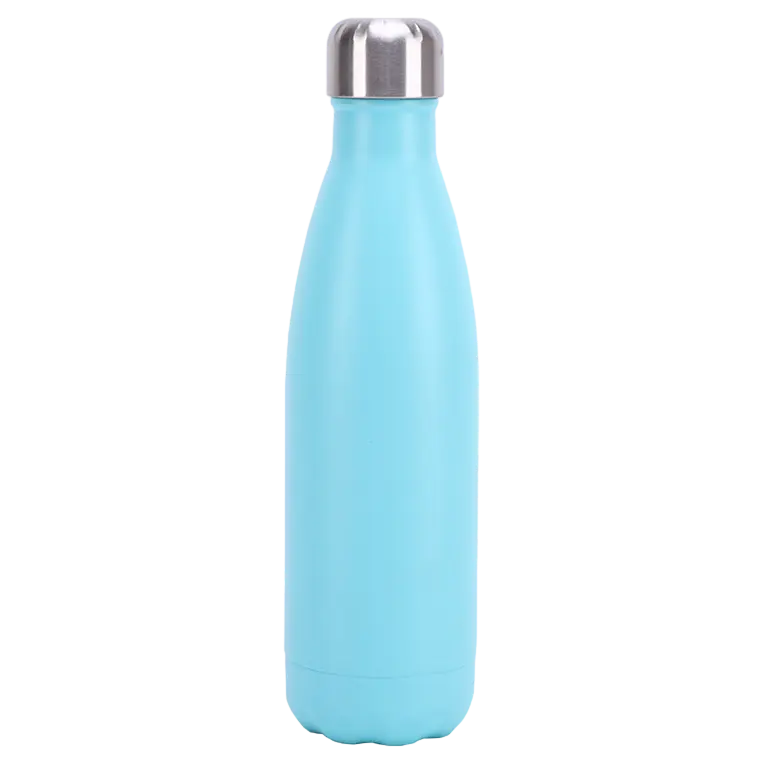 Individuelles Logo umweltfreundlich 500 ml Edelstahl-Wasserflasche doppelwandig vakuum isoliert Sport Trinklicht Thermoskanne