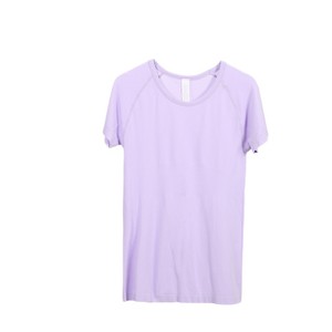 Camiseta Deportiva <span class=keywords><strong>de</strong></span> Manga Corta para Mujer, <span class=keywords><strong>de</strong></span> Secado Rápido, <span class=keywords><strong>El</strong></span>ástica, Sólida, Básica, para Correr, Fitness, Yoga, Uso Diario - Product Image 5