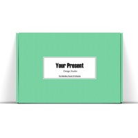 Caja de Regalo de Cartón Corrugado Rectangular de Lujo con Logotipo Personalizado para Envíos Aéreos