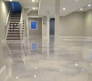 Revestimiento Epóxico Metálico para Pisos con Acabado Brillante 3D Efecto Mármol, Solución Decorativa Duradera para Hoteles, Oficinas y Espacios Comerciales - Product Image 4