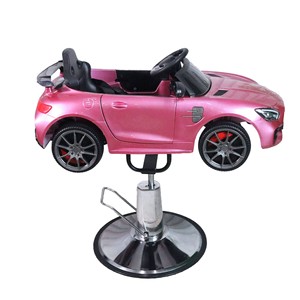 Silla de Peluquería Infantil con Forma de Auto de Dibujos Animados, de Metal, con Bomba Hidráulica Resistente y Altura Ajustable para Salones - Product Image 5