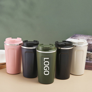 <span class=keywords><strong>Taza</strong></span> de Café de Viaje de Acero Inoxidable con Logotipo Personalizado, 510 ml, Aislada al Vacío, Reutilizable, Aislamiento Térmico de 6 a 12 Horas, Ecológica, Apta para Líquidos Calientes - Product Image 1