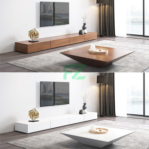 Table basse et meuble TV modernes en aluminium alvéolé, gain de place, avec rangement, écologiques, haut de gamme, pour <span class=keywords><strong>salon</strong></span> et hôtel - Product Image 4