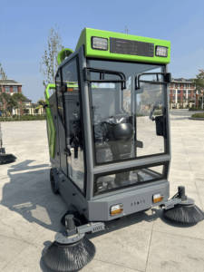 Nouvelle balayeuse de voirie électrique D20 48V 150Ah sans entretien, moteur AC 2000W, 20 km/h, machine industrielle de balayage de rue - Product Image 5