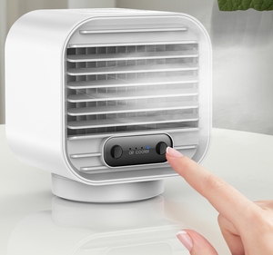 Mini ventilador de refrigeración portátil USB 3 en 1 para el hogar, aire acondicionado portátil, ventilador de escritorio sin aspas con rociador de niebla de agua, Enfriador de aire silencioso - Product Image 3