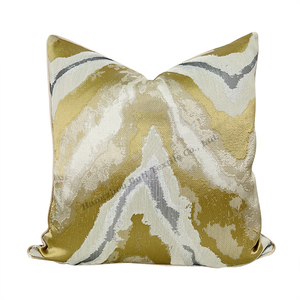 Jacquard dekoratif persegi mewah bantal lempar padat 20x20 24x24 sarung bantal untuk dekorasi rumah Hotel potret bantal dekoratif - Product Image 5