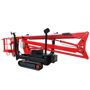 Rổ Xoay 16M 18M Bệ Nâng Làm Việc Trên Không Chạy Điện Có Thể Điều Chỉnh Thang Nâng Nhện Theo Dõi Bánh Xích - Product Image 5