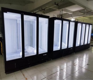 3 Glass Doors 1500L Display <strong>Freezer</strong> Black <strong>Silver</strong> Color Upright Commercial <strong>Freezer</strong> - Product Image 3