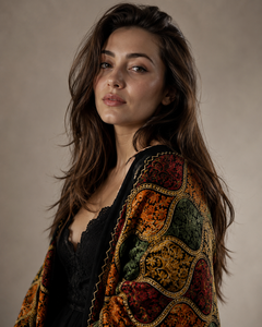 Premium Embroidered Viscose Digital Print Shawl Long Fringe Traditional Winter Scarf Soft Warm Breathable Comfortable Fashion - Product Image 6