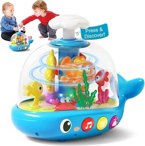 Cá voi cảm giác <span class=keywords><strong>spinner</strong></span> Đồ chơi cho bé ánh sáng lên xoay chơi với âm nhạc an toàn ABS đầu học tập đồ chơi giáo dục - Product Image 1