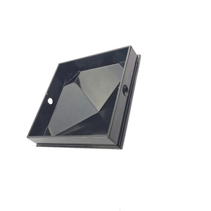 JYD 홈 광택 사각 포스트 (AC-705) 에 대 한 드릴링 블랙 알루미늄 캡-포스트 액세서리 - Product Image 2