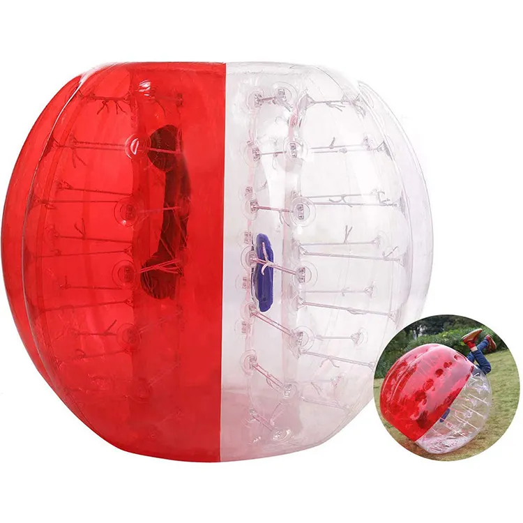Red Blue Customizable 1.5m 1.8m High Quality 0.8mm PVC Inflatable Bumper Ball Game for Sale