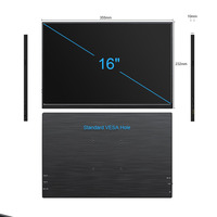 Factory Competitive 16 Inch 2.5K 144hz 100%RGB 500nits Gaming Portable Monitor