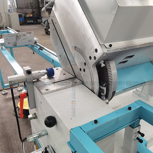 Scie à découper les fenêtres et portes en aluminium Eworld, machine de découpe d'angle à tête unique, 0-180 degrés, automatique, 380V, 2.2KW, garantie 1 an, facile à utiliser - Product Image 2