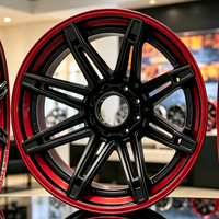 Jantes en alliage forgé concaves profondes 19-22 pouces 5x112, 4 pièces, finition noire, pour Cayenne Audi Q7