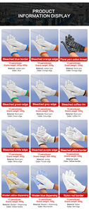 Gants de travail unisexes en tissu tricoté 100% Broderie de logo personnalisé Mitaines de sécurité robustes de <span class=keywords><strong>haute</strong></span> qualité Vêtements de travail - Product Image 6
