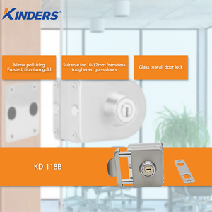 Bề mặt gắn cửa kính khóa kính để tường Hệ Thống Trung tâm kiểm soát truy cập cho văn phòng khách sạn Khóa cửa kính không khung - Product Image 2