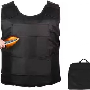 Chaleco Táctico Antipuñaladas Personalizable, Diseño Oculto de Acero con Alto Contenido de Manganeso, Protección Delantera y Trasera, Impermeable, Ajustable, Negro - Product Image 6