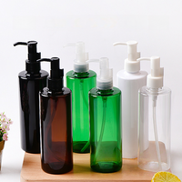 Vente en gros de flacons pompe en plastique PET de 100/200/250/300/500 ml, flacon pompe à huile en PP, flacon cosmétique vide pour démaquillant, huile corporelle