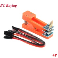 Soporte de Prueba para PCB con Clip de 2.54mm de Espaciado, Herramienta de Grabación, Sonda Pogo Pin, Cable de Programación para 3P 4P 5P 6P 7P 8P 9P 10P 12P