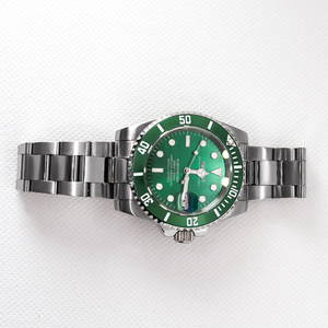Produits en vente chaude, montres automatiques mécaniques pour hommes, cristal saphir, diamètre du cadran 40 mm, vert, à remontage automatique - Product Image 3