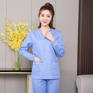 Venta al por mayor personalización verano elástico ropa de lavado a mano Hospital enfermería conjuntos uniformes médica - Product Image 3