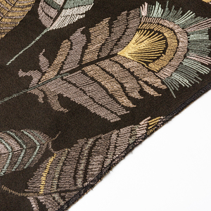 KEER Usine Vente en Gros JBS5383M nouveauté produit merveilleux motif de Plume conception brocart tissé jacquard polyester tissu - Product Image 2