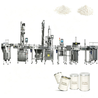 Machine de remplissage et d'emballage automatique à vis sans fin pour poudres chimiques, café, vitamines et épices, avec alimentation en spirale et bouchage de bouteilles
