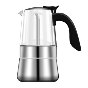 XUANHUI Juego de Cafetera <span class=keywords><strong>Moka</strong></span> Premium Engrosada, Estilo Americano, para el Hogar, de Vidrio de Borosilicato Alto, <span class=keywords><strong>Prensa</strong></span> Francesa, para Verter - Product Image 5