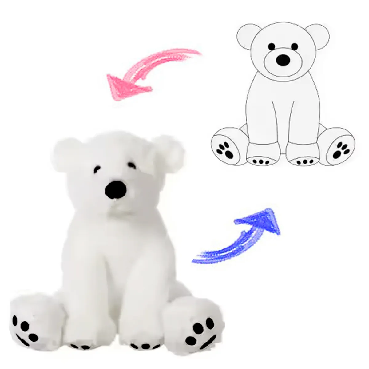 Mainan boneka beruang teddy logo kustom CustomPlushMaker mainan boneka figur mewah kustom mainan boneka khusus boneka khusus