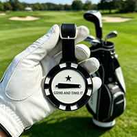 Tag Golf Bag Logam Personalisasi Bentuk Perisai, Tag Golf Bag Kosong Custom Tahun
