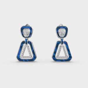 Boucles d'oreilles en diamant, argent sterling 925, bijoux fins de luxe pour mariage, anniversaire, usage quotidien et occasions spéciales - Product Image 5