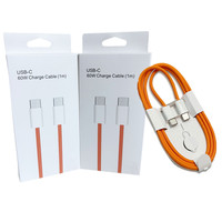 Cable USB-C Trenzado de Nailon al por Mayor, Cable de Carga Rápida PD de 60W TIPO C para iPhone 17 16 15 Pro Max, iPad, MacBook