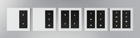Tuya Zigbee 6 teclas Smart Home Scene Switch Panel Glass Switch para Hotel Villa Smart Lighting