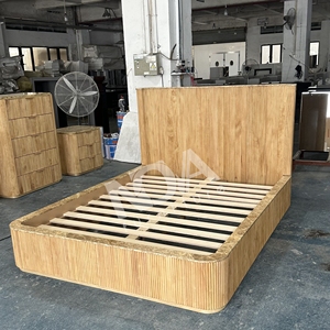 NOVA Modern Natural Oak King Size Muebles de dormitorio 5 piezas Chambre a Coucher Juegos completos Cama de madera con almacenamiento - Product Image 3