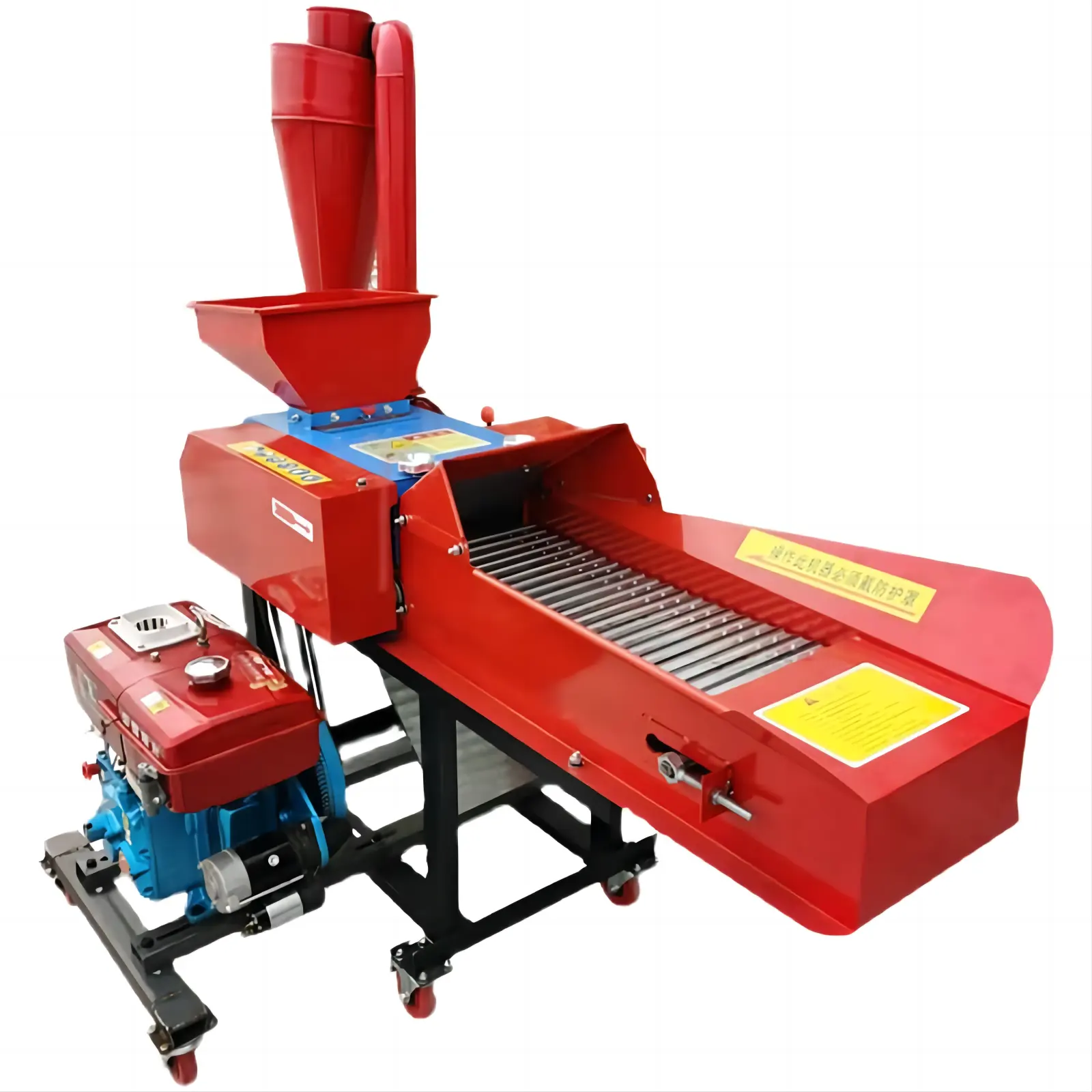 Máquina trituradora de paja de maíz de forraje Mini cortadora de paja manual de fábrica
