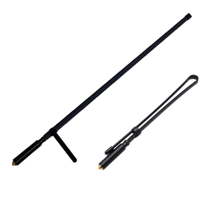 Antenne tactique télescopique AT-80 80 cm 144/430 MHz VHF/UHF double bande à gain élevé, antenne fouet pliable pour talkie-walkie portable - Product Image 5