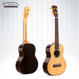 Groothandelsprijs 24/27 Inch 4 Snaren Massief Ceder Handgemaakte Houten Ukelele