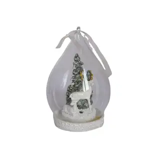 Brinquedos de vidro de Natal pequenos personalizados para decoração de casa de veado de Natal lembranças