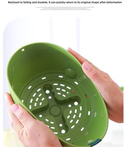 P424 Ensemble de jardinières suspendues en plastique <span class=keywords><strong>pour</strong></span> intérieur et extérieur avec trou de drainage <span class=keywords><strong>pour</strong></span> la décoration de jardins, maisons et centres commerciaux - Léger - Product Image 3