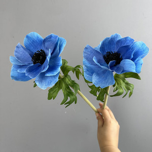 O-X915 Anemone Gigante Stampato in 3D <span class=keywords><strong>Blu</strong></span> <span class=keywords><strong>Viola</strong></span>, <span class=keywords><strong>Fiore</strong></span> Artificiale Realistico per Decorazioni Casa e Matrimoni - Product Image 6